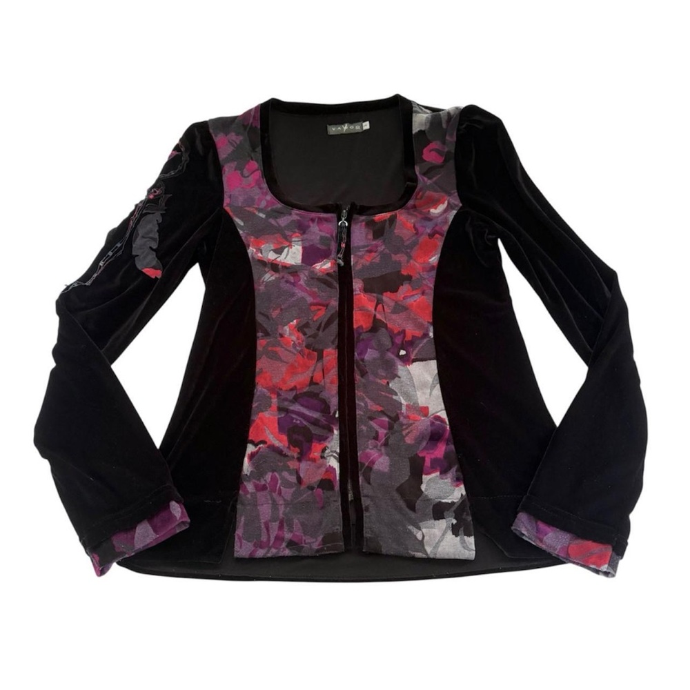 Vango Paris Floral Velvet Jacket
